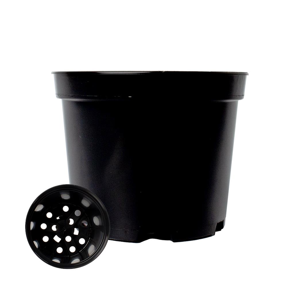 Round Black 1L Pot