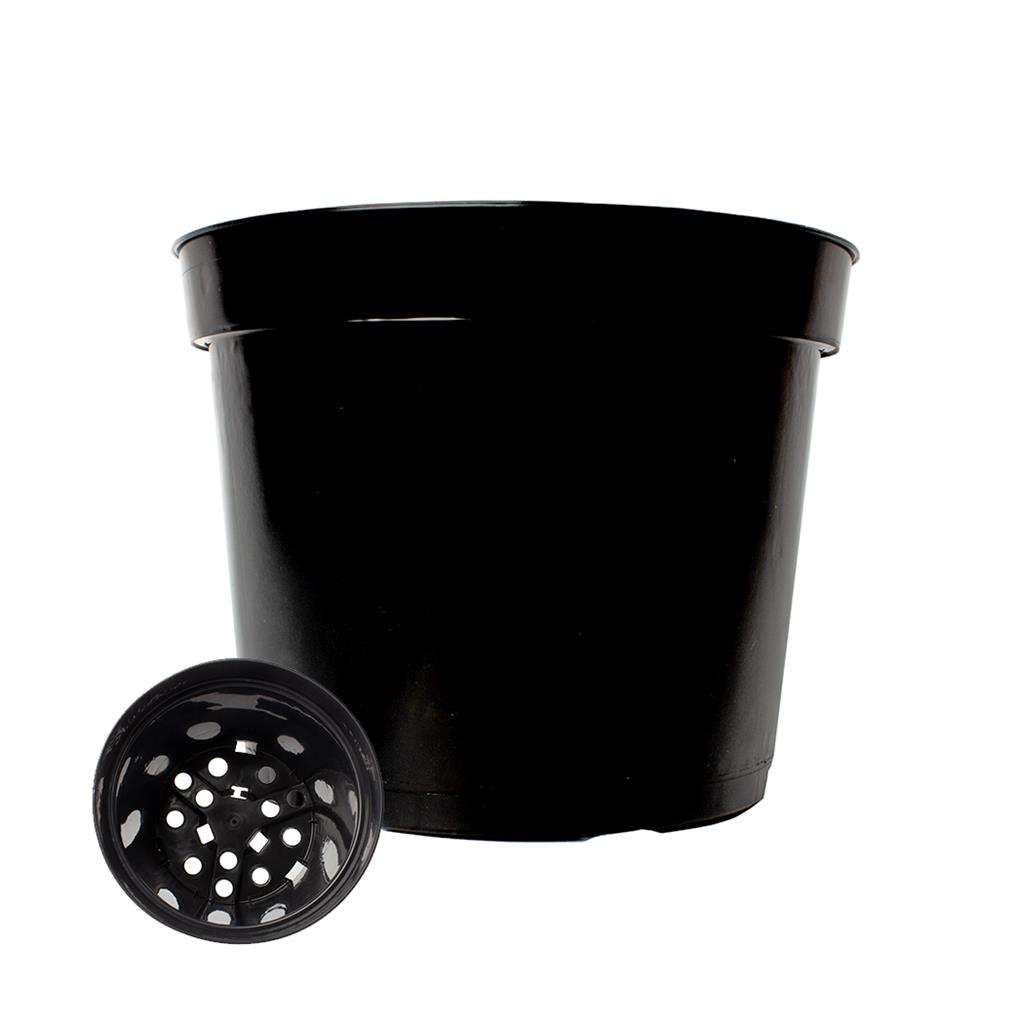 Round Black 5L Pot