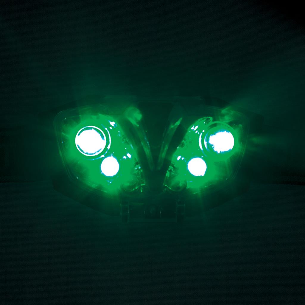 LUMii Linterna LED Verde de Cabeza