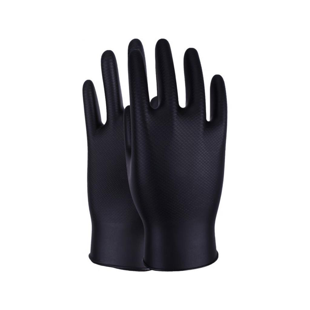 Maxim Black Nitrile Gloves - Box of 50 - Large