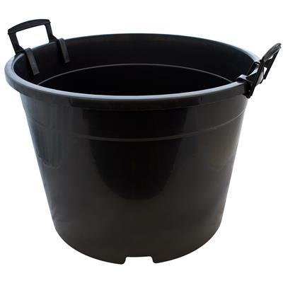 Round Black 65L Pot