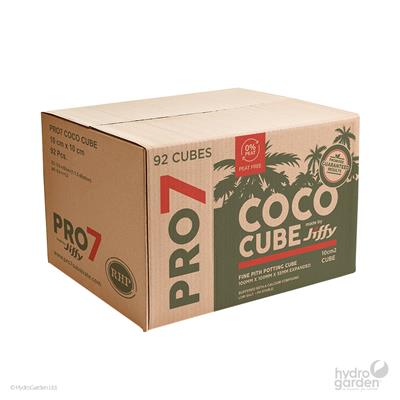 Jiffy PRO7 COCO CUBE 100mm (4”) - Box of 92