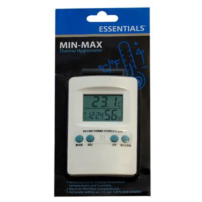 Essentials Digital Termómetro Min/Max y Higrometro