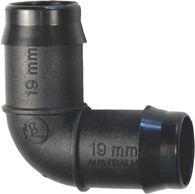 19mm Standard Barb Elbow - Pack of 25