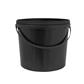 5L Round Black Bucket with Handle & Lid
